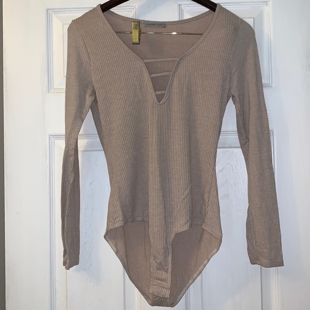 Beige Bodysuit